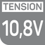 10,8 V 10,8 V