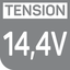 14,4 V 14,4 V