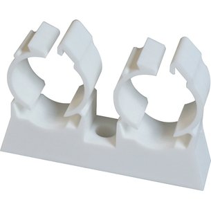 Collier de serrage plastique blanc 15-16 mm 5 pièces