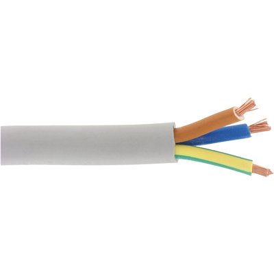 Câble H05 VV-F 2,5 mm² - Couronne 50 m - 3G 2,5 mm² - Gris
