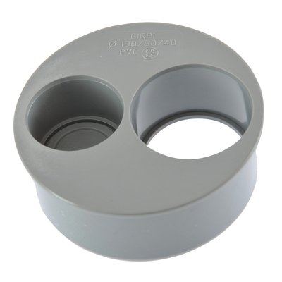 Tampon de réduction operculé 2 piquages Mâle / Femelle Girpi - Diamètre 100 - 50 - 40 mm