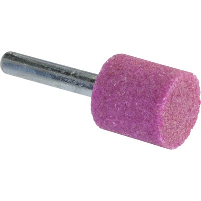 Meule sur tige au corindon rose SCID - Cylindrique - Diamètre 20 mm - Hauteur 20 mm