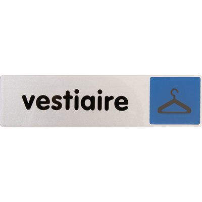 Plaque signalétique obligation / information - Bleu