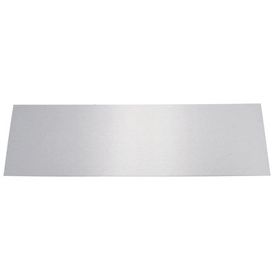 Plaque de propreté inox brillant - Rectangulaire - 930 x 250 mm - Percée - Duval