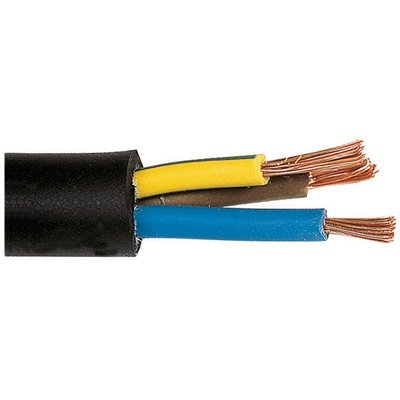 Câble souple industriel H07 RN-F noir - 3G1,5 mm² - Couronne de 100 m - Lynelec