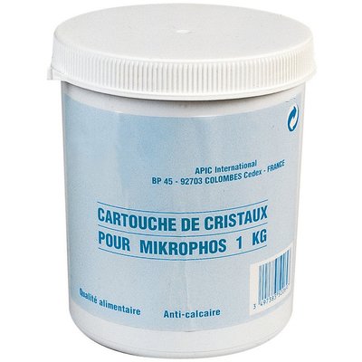 Cristaux polyphosphate pour filtre mikrophos 1 kilo  Apic