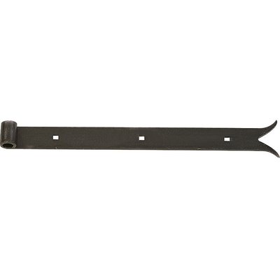 Penture noire à queue de carpe - 1000 x 35 mm - axe 16 mm - Percée - Torbel industrie