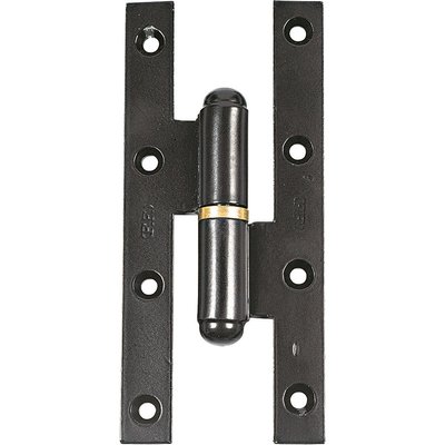 Paumelle standard gauche noire - 160 mm x 70 mm - Clemenson