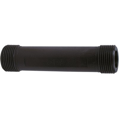 Tube d'attente plastique noir - MM 3/4" - 110 mm - Compteur d'eau - Itron