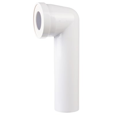 Pipe WC - REGIPLAST - Longue coudé 90° - Femelle-mâle - 85 à 107mm