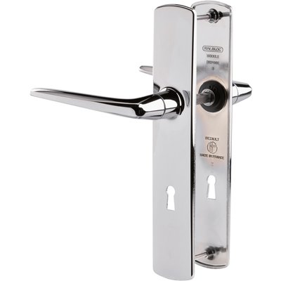 Poignée de porte intérieure - Riv-Bloc - Vachette - Gris - Clé L - 195 mm