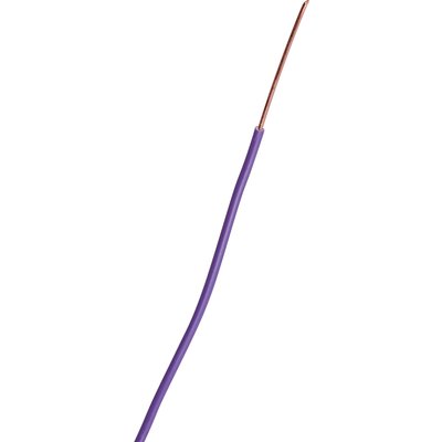 Fil rigide domestique H07 V-U violet - 1,5 mm² - Couronne de 100 m - Sermes