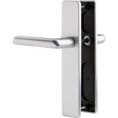 Poignée de porte intérieure - Golf - Vachette - Gris argent - Bec de cane - 195 mm