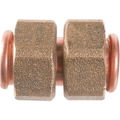 Raccord cuivre droit à double écrou - F 3/4"