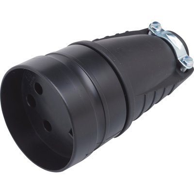 Prolongateur 3P+T caoutchouc sortie droite - Legrand
