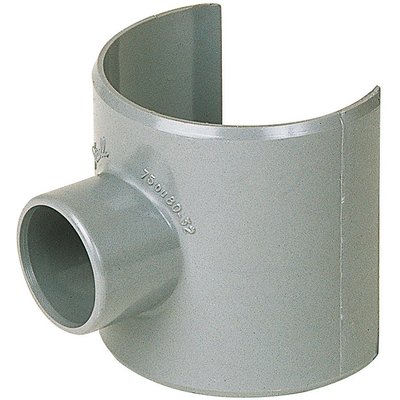 Selle de raccordement PVC gris - Femelle Ø 80 - 50 mm - Nicoll