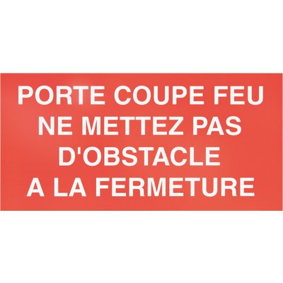 Étiquette plastique rigide rectangulaire