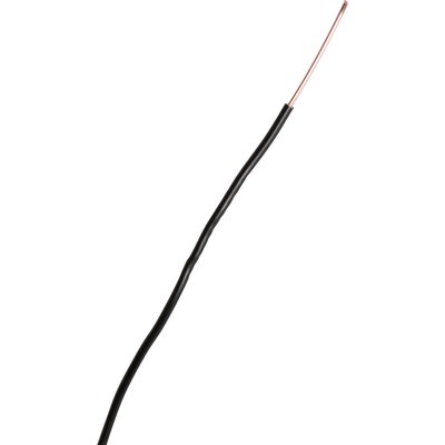 Fil rigide domestique H07 V-U noir - 1,5 mm² - Couronne de 100 m - Sermes