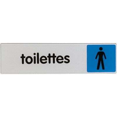 Plaque signalétique obligation / information - Bleu
