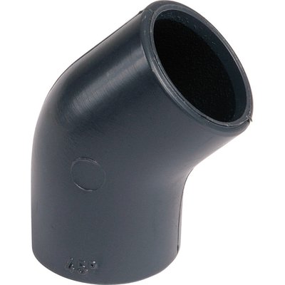 Raccord PVC pression noir coudé 45° - Ø 50 mm - Girpi