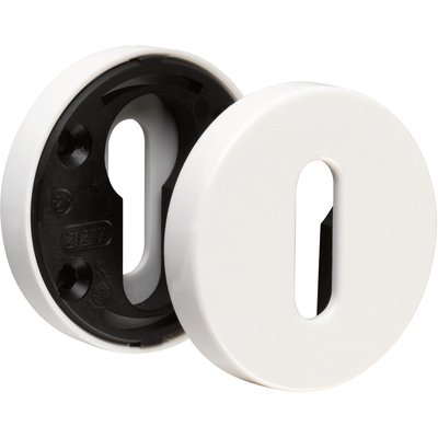 Rosace ronde blanche - Clé L - Arcolor 232 et 710 - La paire - Vachette