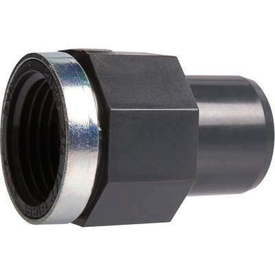 Raccord PVC pression noir droit - F 1" - Ø 32 mm - Girpi