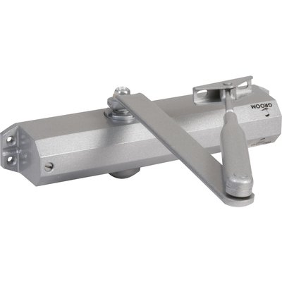 Ferme-porte GR010 Argent à bras compas - Groom - Force 3