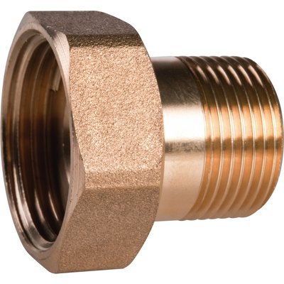 Raccord laiton hexagonal réduit à visser - M 1" - F 1" - Thermador