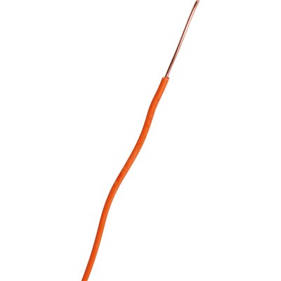 Fil rigide domestique H07 V-U orange - 1,5 mm² - Couronne de 100 m - Sermes