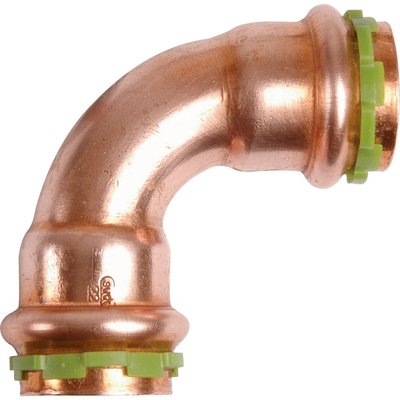 Raccord cuivre coudé 90° à sertir - Femelle - Ø 15 mm - Aalberts Integrated Piping Systems