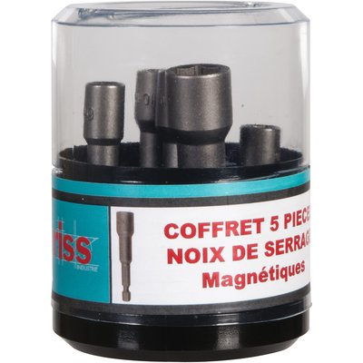 Noix de serrage magnétique - Coffret de 5 pièces