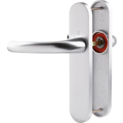 Poignée de porte intérieure - Tokyo - Hoppe - Gris argent - Bec de cane - 165 mm