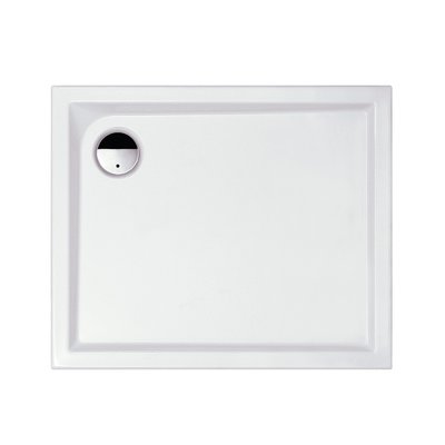 Receveur de douche extra plat - Slam - Leda - Rectangulaire - 100 x 80 cm - Blanc - À poser