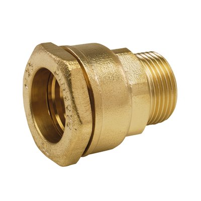 Raccord laiton pour tube PE droit - Arco - M 1/2" - Ø 20