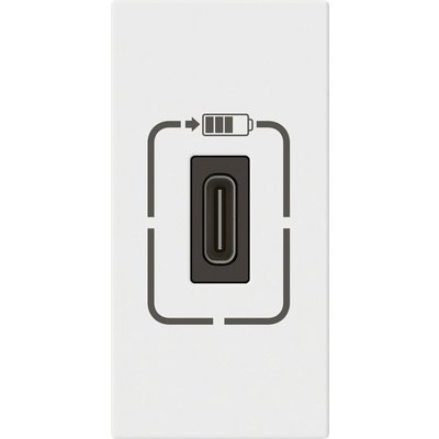 Prise de chargeur USB type C Mosaic Legrand - 1,5 A - 7,5 W - Blanc