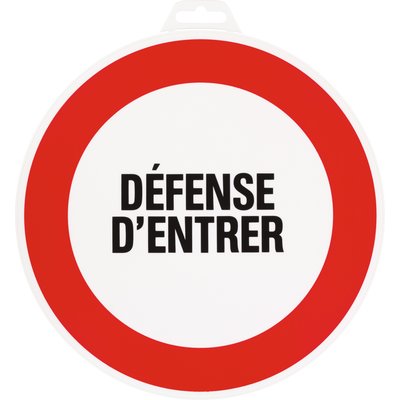 Panneau de signalisation rond Novap - Danger - Défense d'entrer