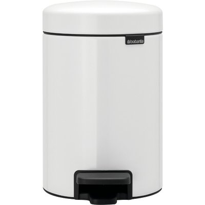 Poubelle à pédale - 3 L - blanche - Brabantia