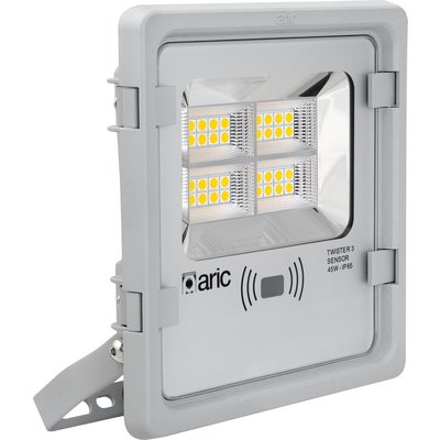 Projecteur LED Twister 3 Aric - 45 W - 3000 K - 4950 lm - Sensor : détecteur de mouvement intégré  IP65 - IK08