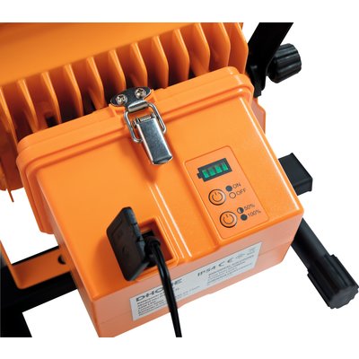 Projecteur LED de chantier rechargeable batterie amovible Dhome - 3000 lm - 2 batteries