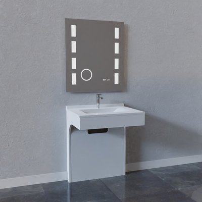 Meuble salle de bain complet - Epure - Creazur - Blanc - l. 120 cm