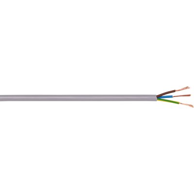 Câble souple domestique H05 VV-F gris - 3G1 mm² - Couronne de 50 m - Electraline