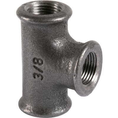 Raccord fonte noire en T à visser - F 1"1/2 - N° 130