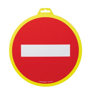 Panneau de signalisation sens interdit Novap - Diamètre 30 cm