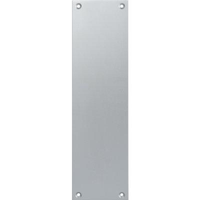 Contre-plaque pour porte palière Duval - Aluminium - Borgne - Finition argent