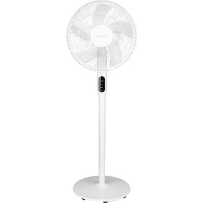 Ventilateur sur pied silencieux - Silenzio - VARMA - Ø 40 cm - H. max 130 cm - 35 W - 12 vitesses - Blanc