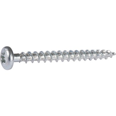 Vis agglo - Spax - Tête ronde - PZ - Acier zingué - 5 x 80/61 mm - Boîte de 200