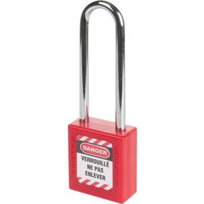 Cadenas de consignation rouge s'entrouvrant - 76 mm - Thirard