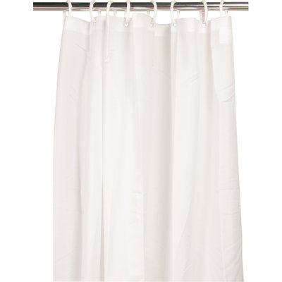 Rideau de douche textile - Blanc