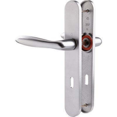Poignée de porte intérieure - Verona - Hoppe - Gris - Clé L - 195 mm