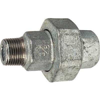 Raccord union fonte galva droit à visser - MF 1/2" - N° 341